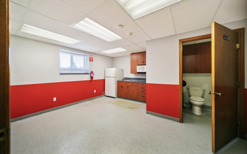 Kitchenette Break Room with Restroom